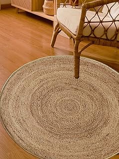 Tapis tressé fait main ramsha pour salon tapis de sol en jute naturel