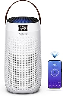 Purificateur d'air galanz pro, wifi intelligent, moniteur automatique de la qualité de l'air