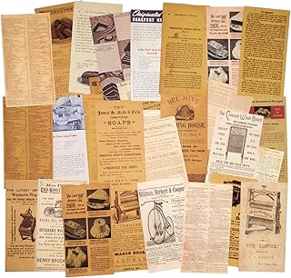 Lot de 3 papiers à motifs vintage pour scrapbooking, papier décoratif, papier