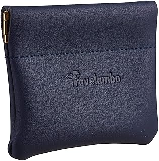 Porte-monnaie de voyage en cuir embo, porte-monnaie pour hommes et femmes -