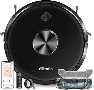 Aspirateur robot ultenic d5s pro, 3000 pa, connecté wi-fi, fonction de nettoyage, super