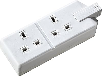 Permaplug masterplug els132w-01 support mural double prise sans fiche ni câble
