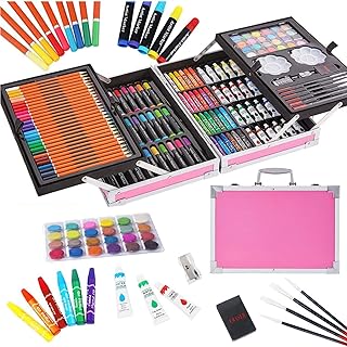 Beauty ensemble d'art de luxe 200 pièces 2 fournitures pour enfants pour le dessin
