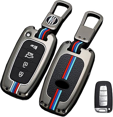 Couvercle de clé avec porte-clés pour hyundai sonata elantra equus gt/kia borrego forte