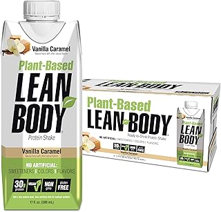 Lean body prêt à boire, shake protéiné végétalien à la vanille et au