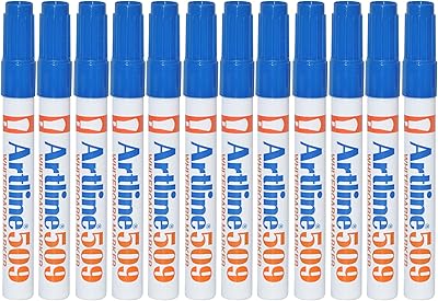 Stylo marqueur pour tableau blanc artline (bleu, armk509bl) - 12 pièces