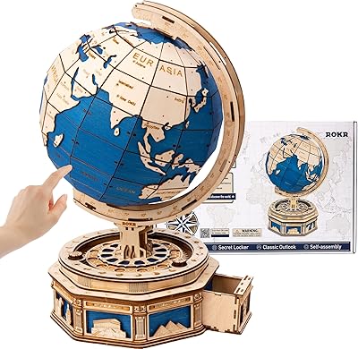 Puzzle en bois 3d rocker pour adultes - boîte de puzzle à boules