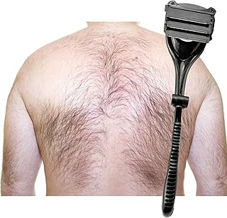 Tondeuse à cheveux pour le dos gisseler pour hommes (manche long), 3 lames