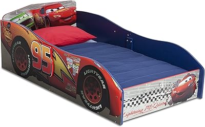 Lit pour tout-petits en bois delta children - certifié greenguard gold, disney/pixar cars