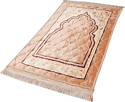 Tapis de prière en flanelle antidérapante en mousse épaisse fabien, adapté pour un cadeau,