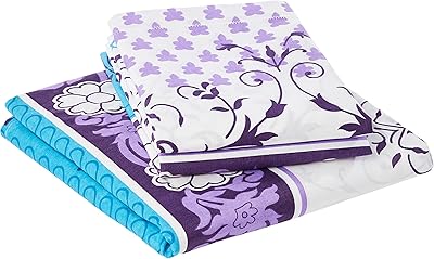 Drap de lit plat double story at home avec 2 taies d'oreiller 120