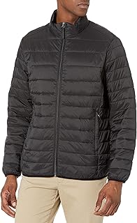 Doudoune légère et imperméable empilable amazon essentials pour hommes, grandes et grandes, noir