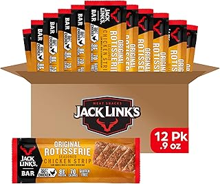 Barres de bœuf jack link's, poulet grillé, 12 pièces - 8 g