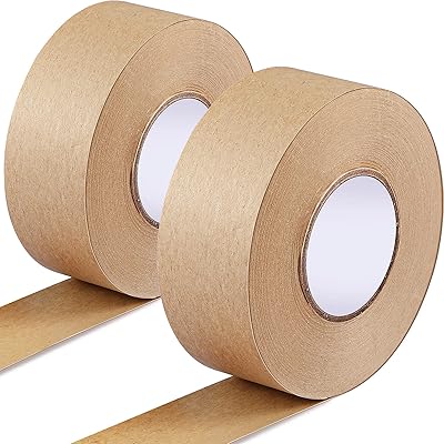 Ruban de papier kraft enduit d'eau, 38 mm de large x 50 mètres