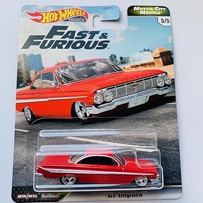 Collection hot wheels 2020 motor city motors - impala '61 rouge