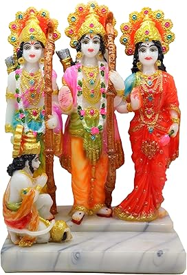 Statue du seigneur ram laxman sita hanuman darbar par desi souls | idole