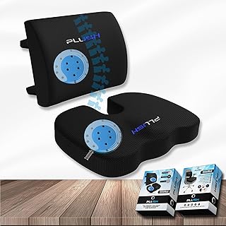 Oreiller de soutien lombaire en gel de velours pour chaise et coussin