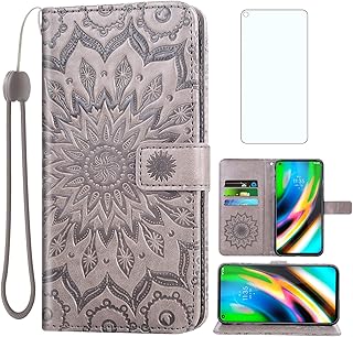 Coque de téléphone moto g9 plus avec protecteur d'écran en verre