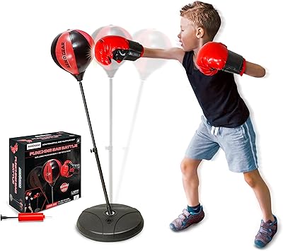 Sac de boxe armo gear pour enfants | avec support comprend des gants