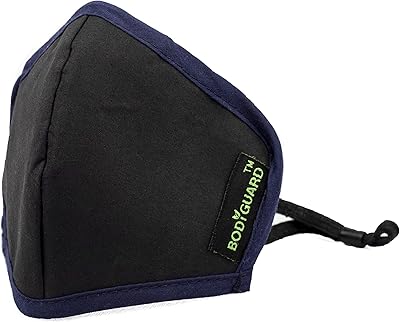 Masque anti-pollution 5 couches réutilisable bodyguard n95+pm2.5 - pince-nez pour un meilleur ajustement