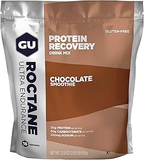 Mélange de boisson de récupération de protéines gu energy roctane ultra endurance, sachet