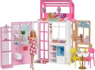 Maison de poupée barbie hcd48 multicolore