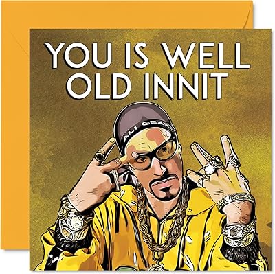 Cartes d'anniversaire amusantes ali g pour hommes et femmes well