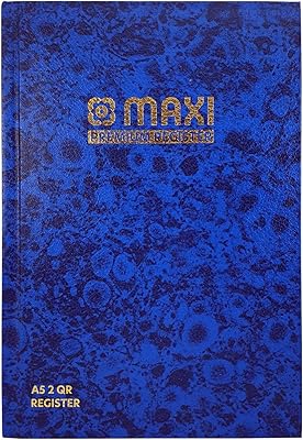 Maxi carnet de notes a5 2qr 60 g/m2 96 feuilles, adapté au bureau
