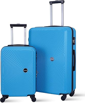 Ensemble de bagages à roulettes para john bleu une pièce taille 20, bleu