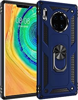 Coque huawei mate 30 pro avec protecteur d'écran en verre trempé, anneau