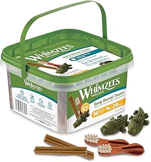 Gâteries naturelles quotidiennes wimmies pour dents de chien, paquets assortis, 840 g, moyen