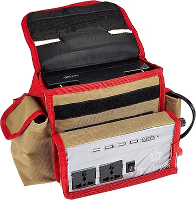 Batterie rechargeable 20 ah avec onduleur 12 v-220 v, batterie de camping 20