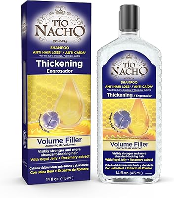 Shampoing épaississant anti-chute tio nacho à la gelée royale et au romarin, soin