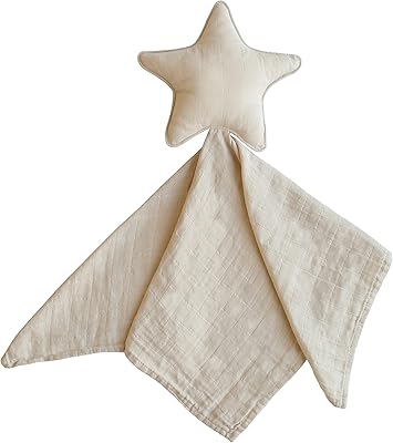 Couverture de sécurité moshi star | couette baby lovey mousseline de coton biologique