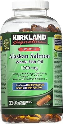 Huile de saumon sauvage d'alaska crickland signature 100 % 90 epa 110 dha 1200 mg - 320 gélules à enrobage entérique. Diaytar : Connectez-vous aux meilleures offres
