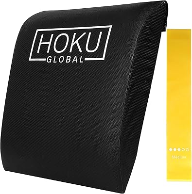Tapis d'exercice abdominal hoco global avec bande de résistance jaune