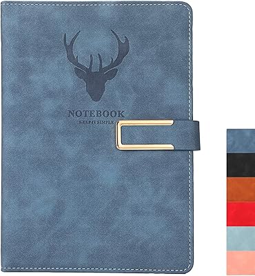 Cahier épais covoz business, carnet a5 ligné en cuir, carnet à couverture rigide