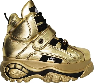 Chaussures en cuir doré classic 2.0 pour femme, taille 3 uk, doré, 36
