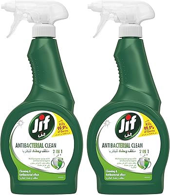 Spray antibactérien jif 500 ml (pack de 2)