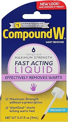 Dissolvant liquide pour verrues w plus à force maximale (10 ml)