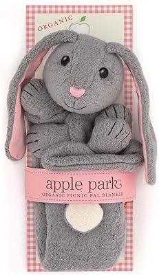 Apple park picnic pals - bunny blankie, couverture pour bébé pour nouveau-nés, nourrissons