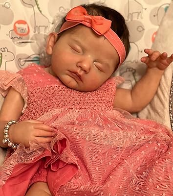 Poupées bébé reborn réalistes pinky 20 pouces 50 cm poupées endormies douces