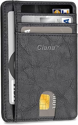 Portefeuille intelligent en cuir pu portefeuille fin pour hommes et femmes meilleur
