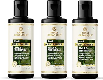 Nettoyant capillaire biologique kadi amla et bhringraj (paquet de 3)