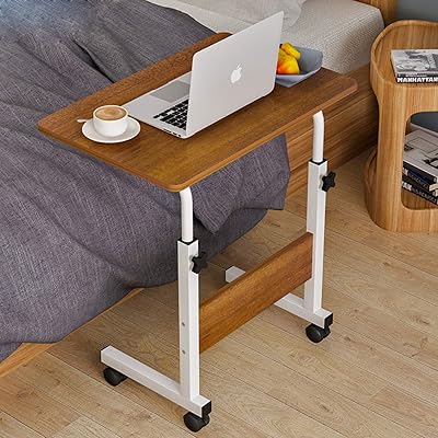 Table d'appoint mobile table de bureau pour ordinateur portable et chevet