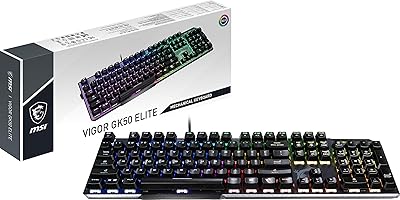 Clavier de jeu mécanique msi vigor gk50 elite - noir