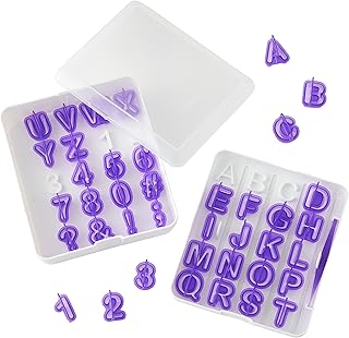Ensemble d'emporte-pièces pour lettres et chiffres pour fondant wilton, 40 pièces (417-7554)