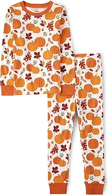 Ensembles de pyjama 2 pièces en coton d'halloween, grand enfant assorti pour frères