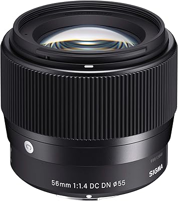 Objectif sigma 56 mm f/1.4 cdn(c)f/cadre canon m pour appareil photo sans miroir