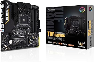 Asus tuf gaming b450m-pro ii (amd b450) (am4) carte mère de jeu micro